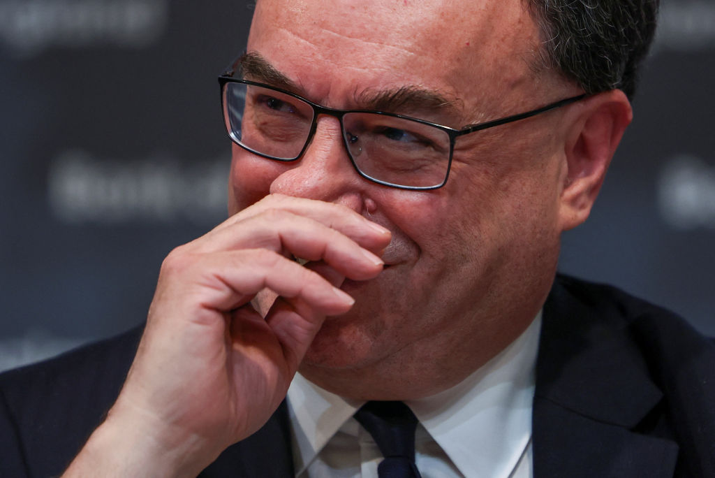 Andrew Bailey said that there had been a hit to national income, and did not appear to criticise the substance of what chief economist Huw Pill said, but added the wording was “not the right one” (Photo by Henry Nicholls - WPA Pool/Getty Images)
