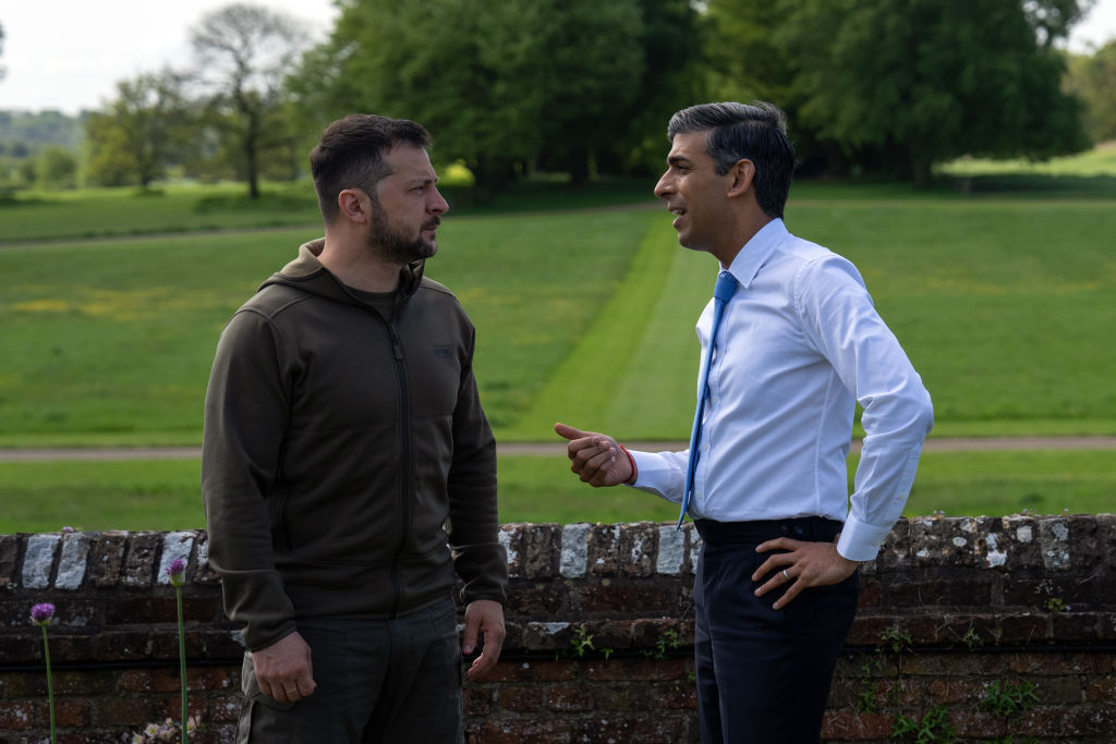 Rishi Sunak Hosts Ukraine's  President Zelenskyy  At Chequers