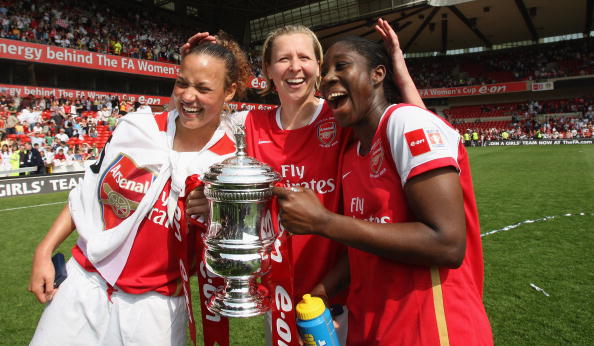Lianne Sanderson scored 52 goals in just 38 games as Arsenal Women won the quadruple in 2008