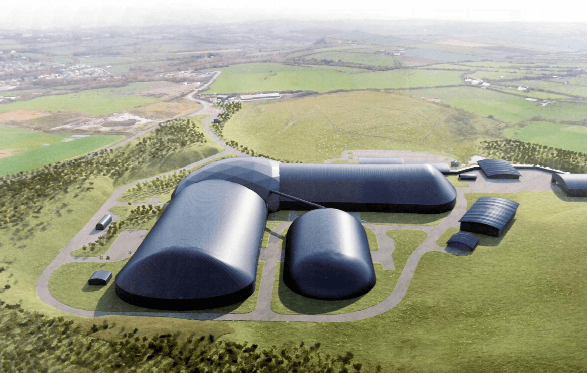 A CGI rendering of the proposed new coal mine in West Cumbria, which is now subject of a legal battle