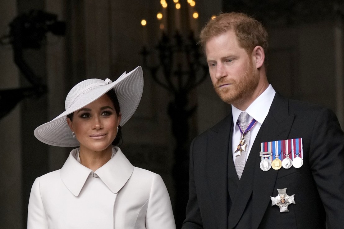 Duke and Duchess of Sussex who's deal with Spotify has ended following a mutual agreement between the royals and the streaming giant. PA Photo. Issue date: Friday June 16, 2023.
(Photo credit: Matt Dunham/PA Wire)