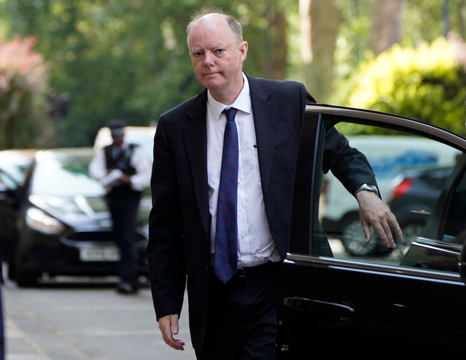 Professor Sir Chris Whitty arrives to give evidence to the UK Covid-19 Inquiry. Photo: Lucy North/PA Wire