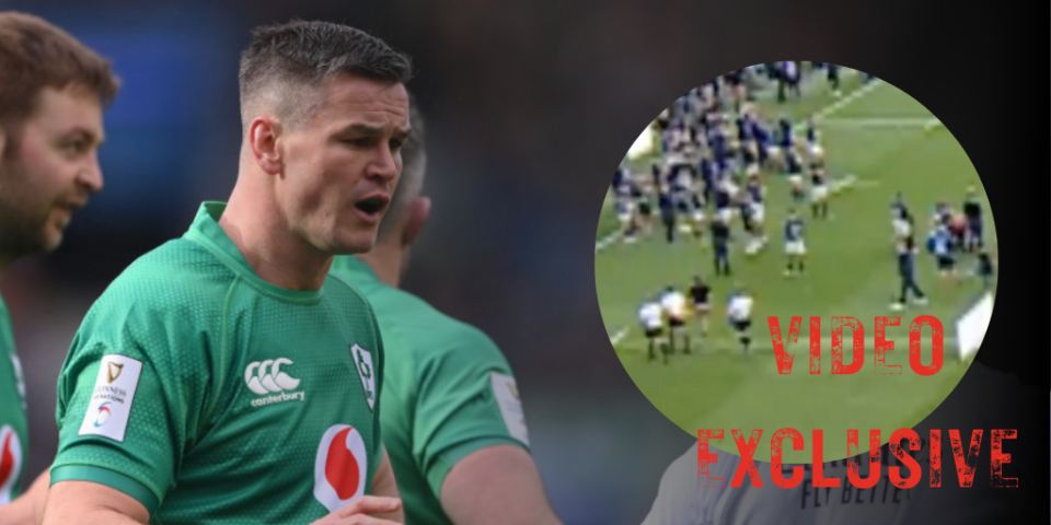 Further questions have been raised about Johnny Sexton’s conduct at the Champions Cup final after City A.M. obtained new footage showing a second instance of the Ireland No10 apparently having to be ushered away from confronting officials. (Main Photo by Stu Forster/Getty Images)