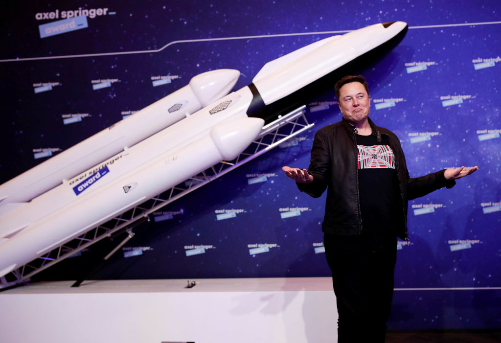 Elon Musk Awarded With Axel Springer Award 2020 In Berlin