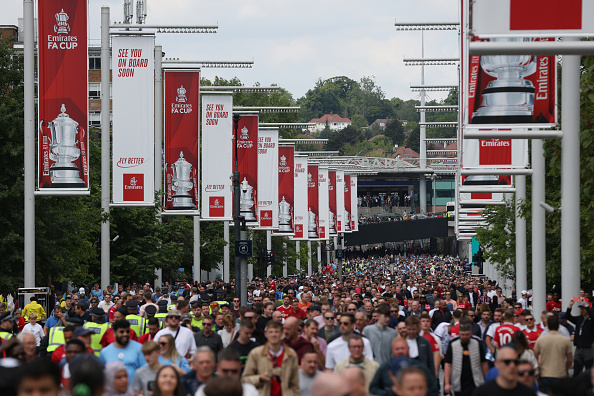 A man has been charged for wearing a shirt at the FA Cup final on Saturday which appeared to be a reference to the 1989 Hillsborough disaster.