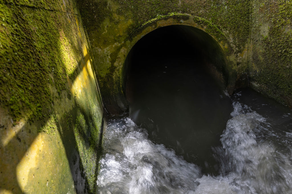 Raw Sewage Is Discharged Into River After Heavy Rainfall