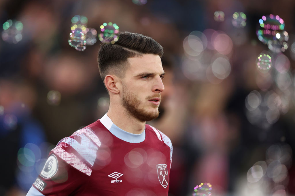 Declan Rice is set to leave West Ham for either Arsenal or Manchester City