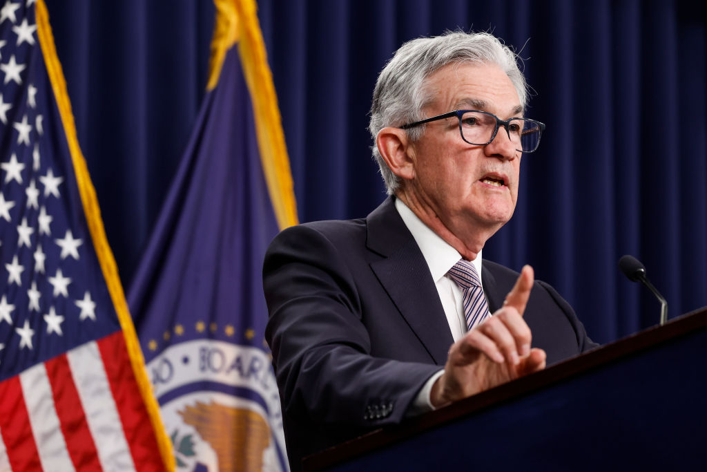 Chair Jerome Powell  (Photo by Anna Moneymaker/Getty Images)