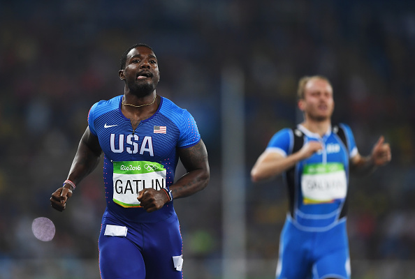 RIO DE JANEIRO, BRAZIL - AUGUST 17:  Justin Gatlin of the United States competes in the Men's 200m semifinal on Day 12 of the Rio 2016 Olympic Games at the Olympic Stadium on August 17, 2016 in Rio de Janeiro, Brazil.  (Photo by Shaun Botterill/Getty Images)