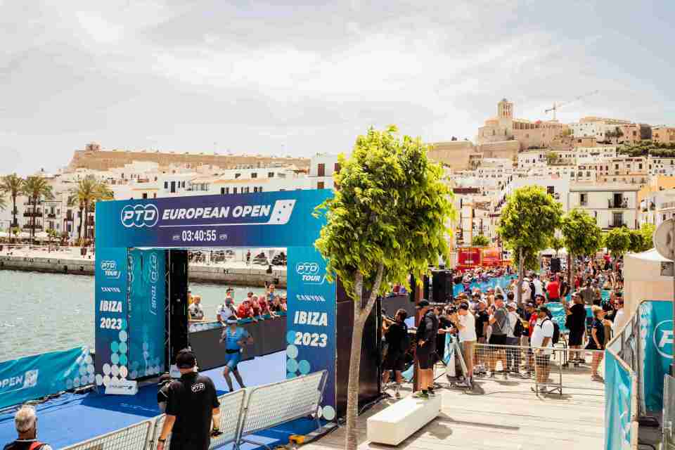 Triathlon took over from clubbing when Ibiza hosted the first race of the PTO Tour's second season last month (Image: PTO)