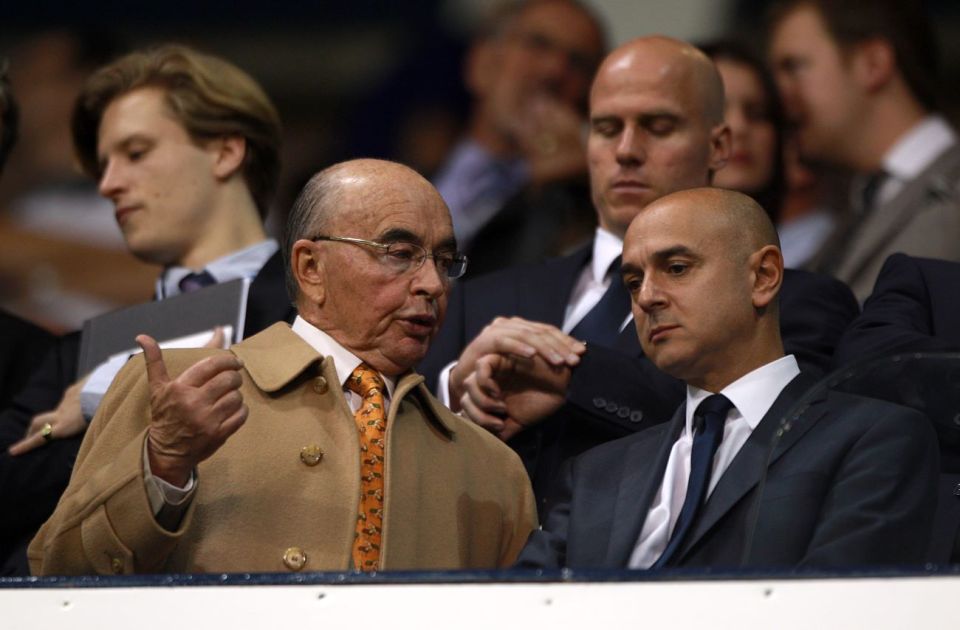 Former Tottenham Hotspur owner Joe Lewis (left) is due to appear in court in the US on Wednesday