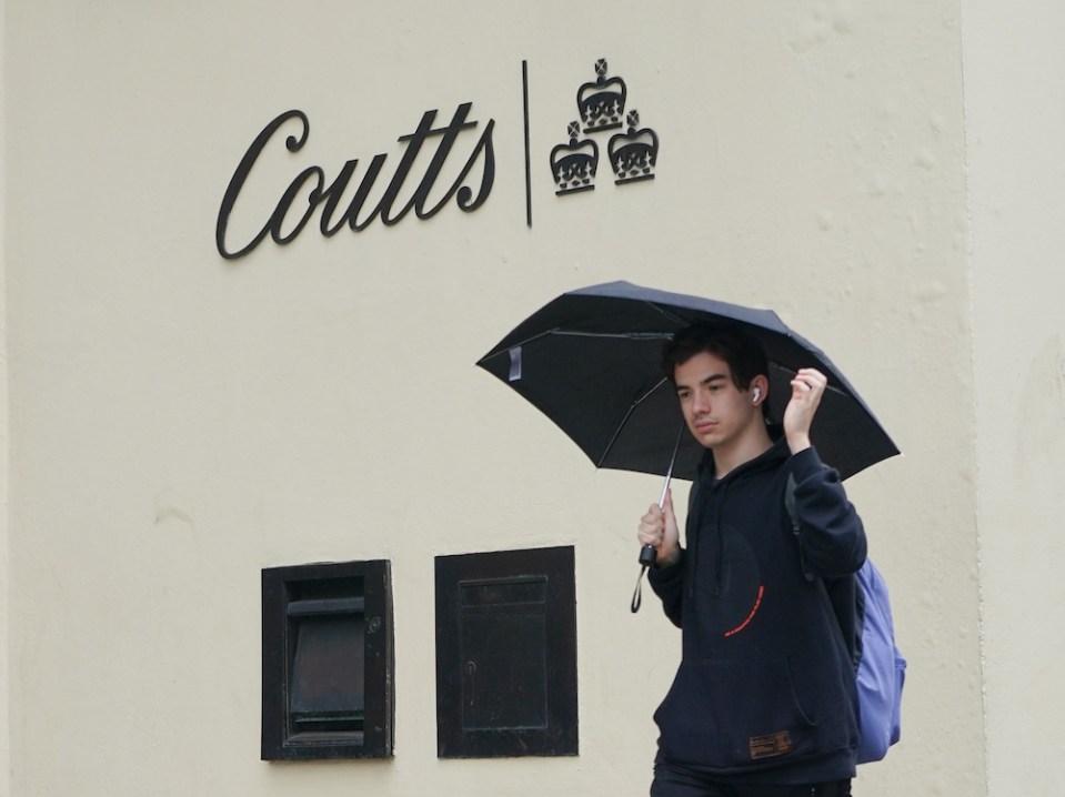 Coutts on the Strand, central London.  Photo credit: Yui Mok/PA Wire