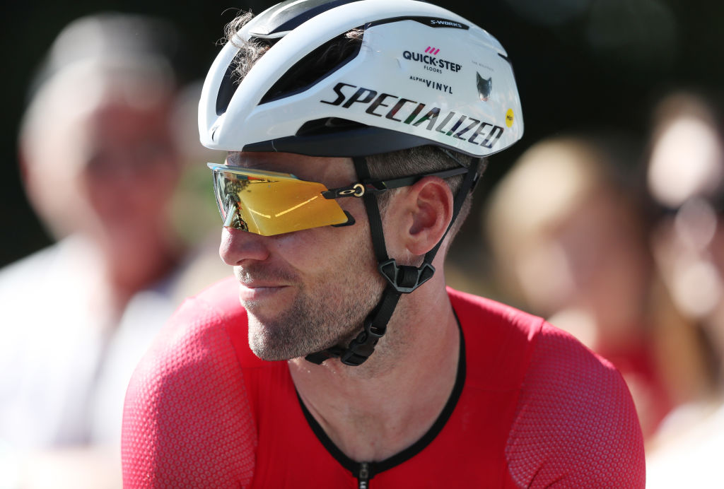 WARWICK, ENGLAND - AUGUST 07: Mark Cavendish of Team Isle of Man looks on following the Men's Road Race on day ten of the Birmingham 2022 Commonwealth Games at  on August 07, 2022 on the Warwick, England. (Photo by Alex Livesey/Getty Images)