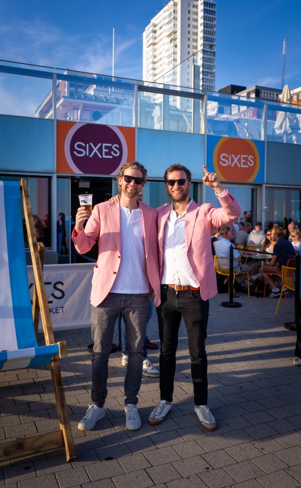 Sixes cricket owners Calum Mackinnon and Andy Waugh 