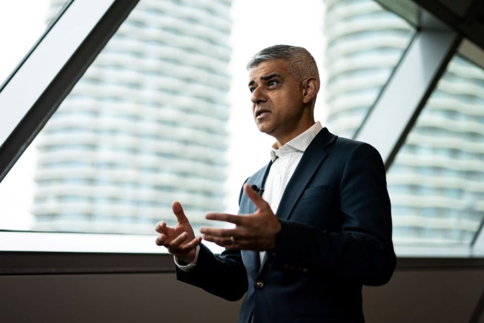 Mayor of London Sadiq Khan. Photo: Aaron Chown/PA Wire