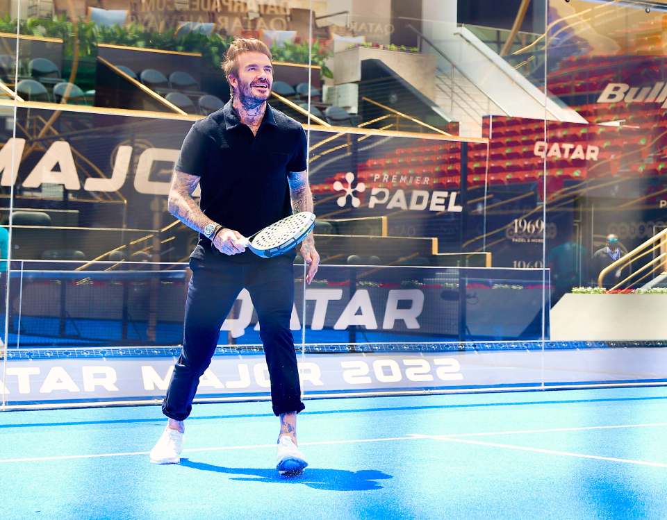 The racquet sport is beloved by celebrities and sportspeople including David Beckham