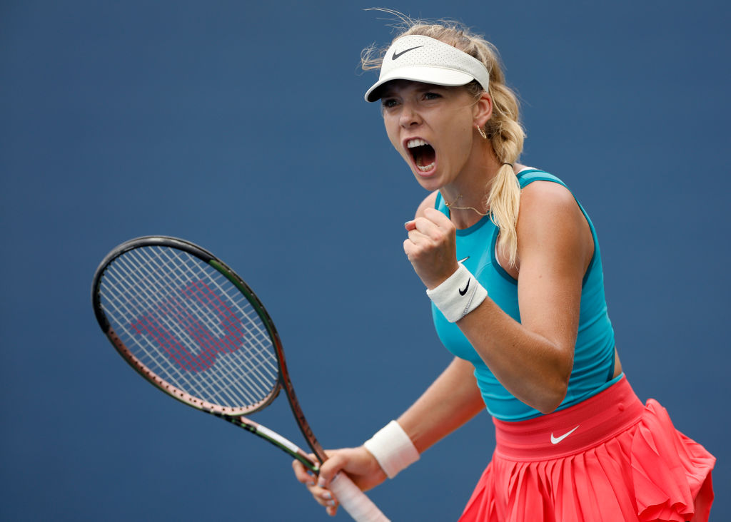 Katie Boulter won a US Open main draw match for the first time by beating DIane Parry in straight sets on Tuesday