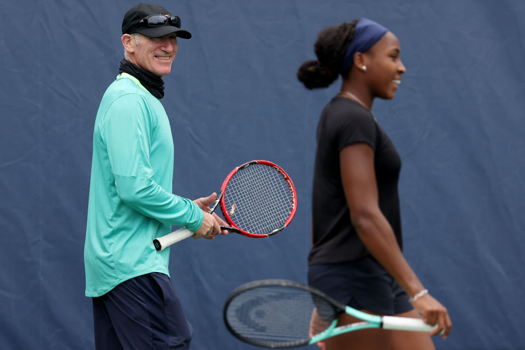 Veteran coach Brad Gilbert started working with Gauff in July