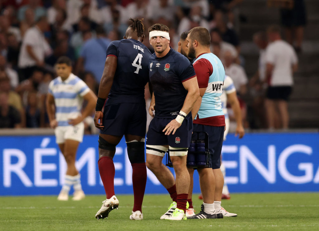 England back-row Tom Curry has been banned for three weeks after being shown a red card in his side's Rugby World Cup opener against Argentina on Saturday.
