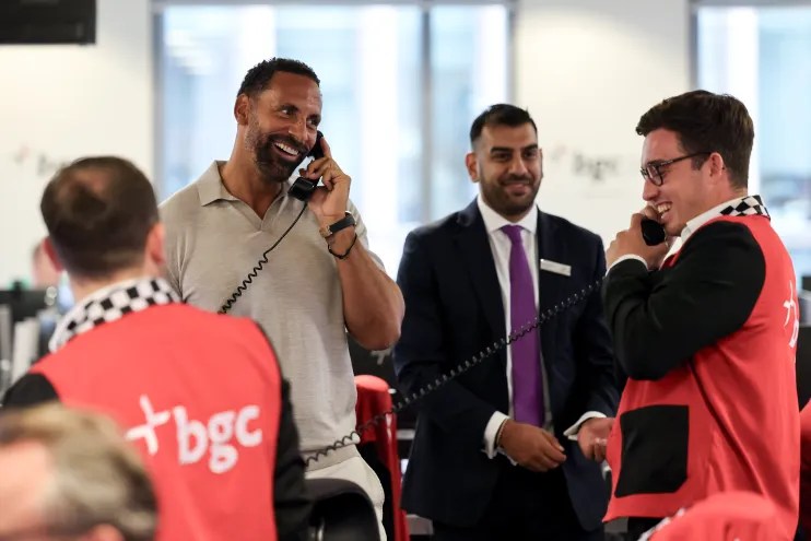 BGC Partners’ Charity Day saw a host of celebs take to the trading floor
