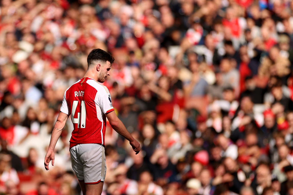 A potential Declan Rice injury marred a thrilling north London derby yesterday as Son Heung-min equalised twice for Tottenham Hotspur in their 2-2 draw against Arsenal at Emirates Stadium.