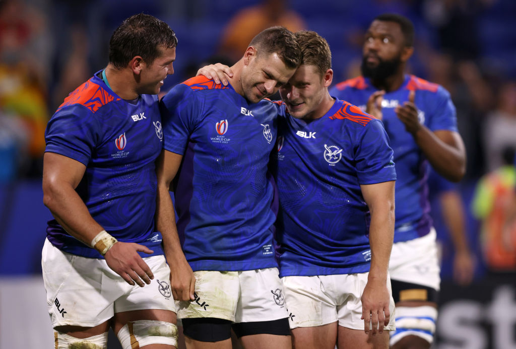 Namibia’s hopes of a first ever Rugby World Cup win were dashed by Uruguay last night as the South American side picked up their first victory of the tournament.