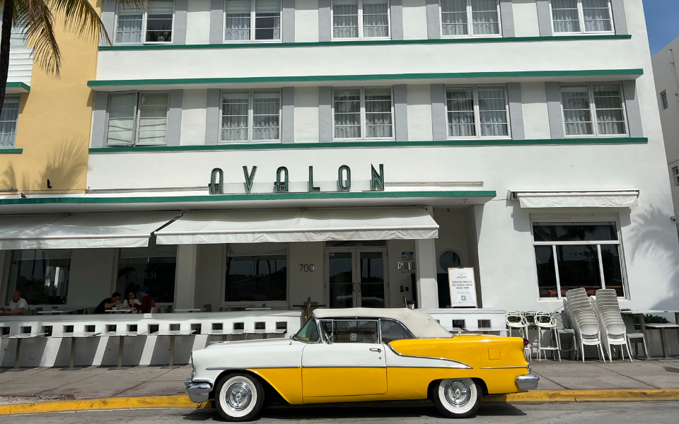 The Avalon hotel on Miami Beach, one of the city's 800 Art Deco buildings (All photos by Victoria Grier)
