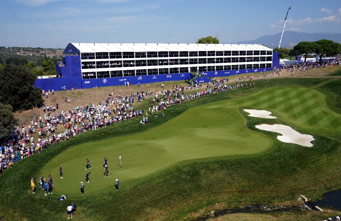 An investigation is under way after a fire broke out at Marco Simone Golf and Country Club on Thursday, just days after the venue staged Europe’s victory in the Ryder Cup (David Davies/PA Wire)