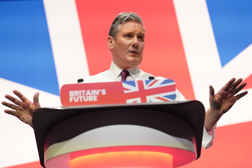 Labour leader Sir Keir Starmer making his keynote speech during the Labour Party Conference in Liverpool. Picture date: Tuesday October 10, 2023. PA Photo. See PA story POLITICS Labour. Photo credit should read: Stefan Rousseau/PA Wire