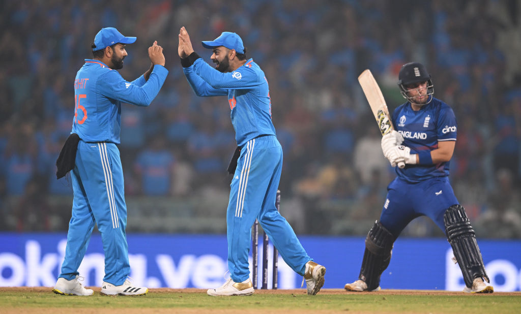 England are on the brink of being dumped out of the Cricket World Cup after losing to unbeaten India by 100 runs in Lucknow.
