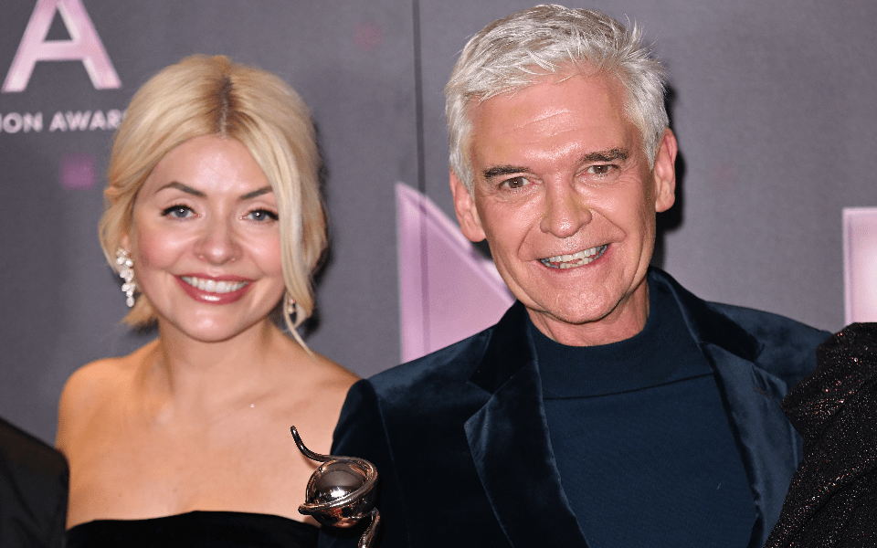 Holly Willoughby and her former co-host Phillip Schofield presenting the morning show from 2009