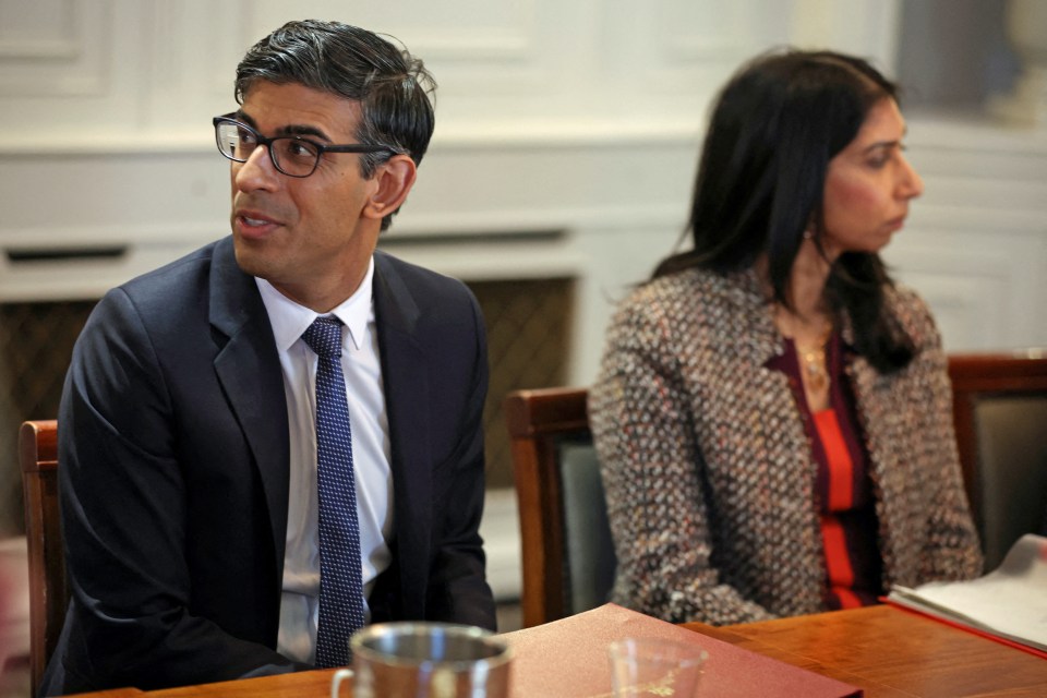 Prime Minister Rishi Sunak and (then) Home Secretary Suella Braverman  (Picture credit: Phil Noble/PA Wire)