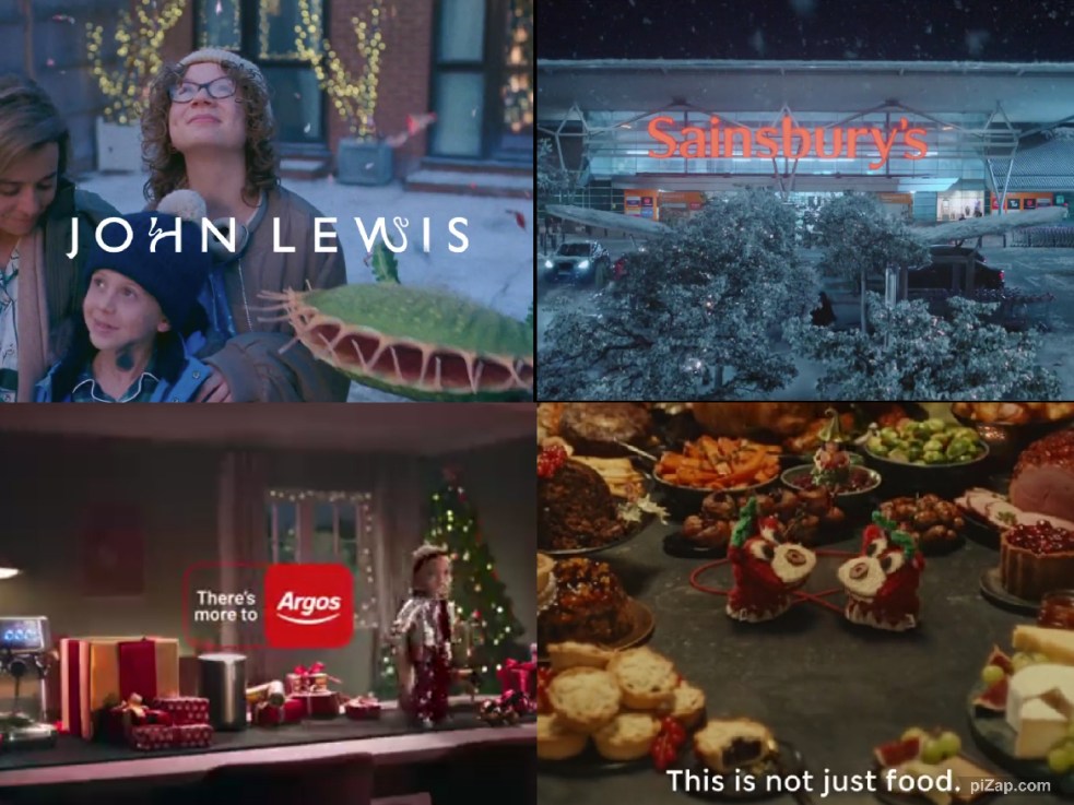 A sample of some of the Christmas ads which have contributed to a massive spend. 