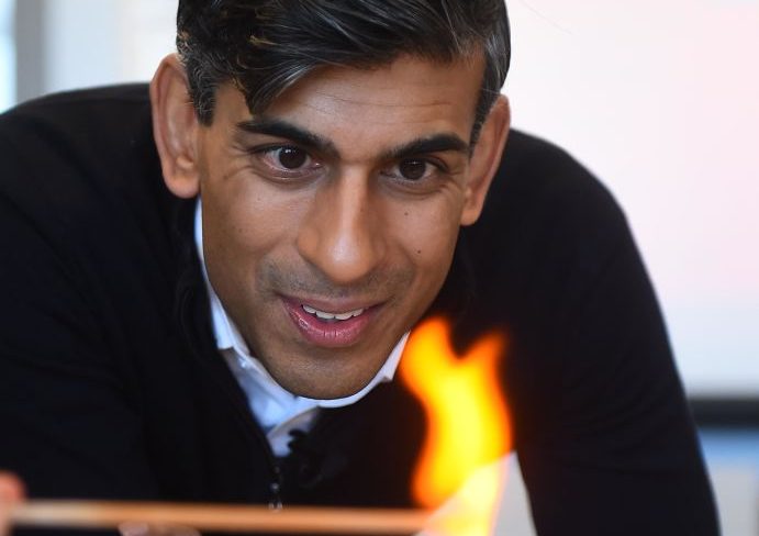Rishi Sunak will be looking for energy that doesn't necessarily mean burning stuff. 