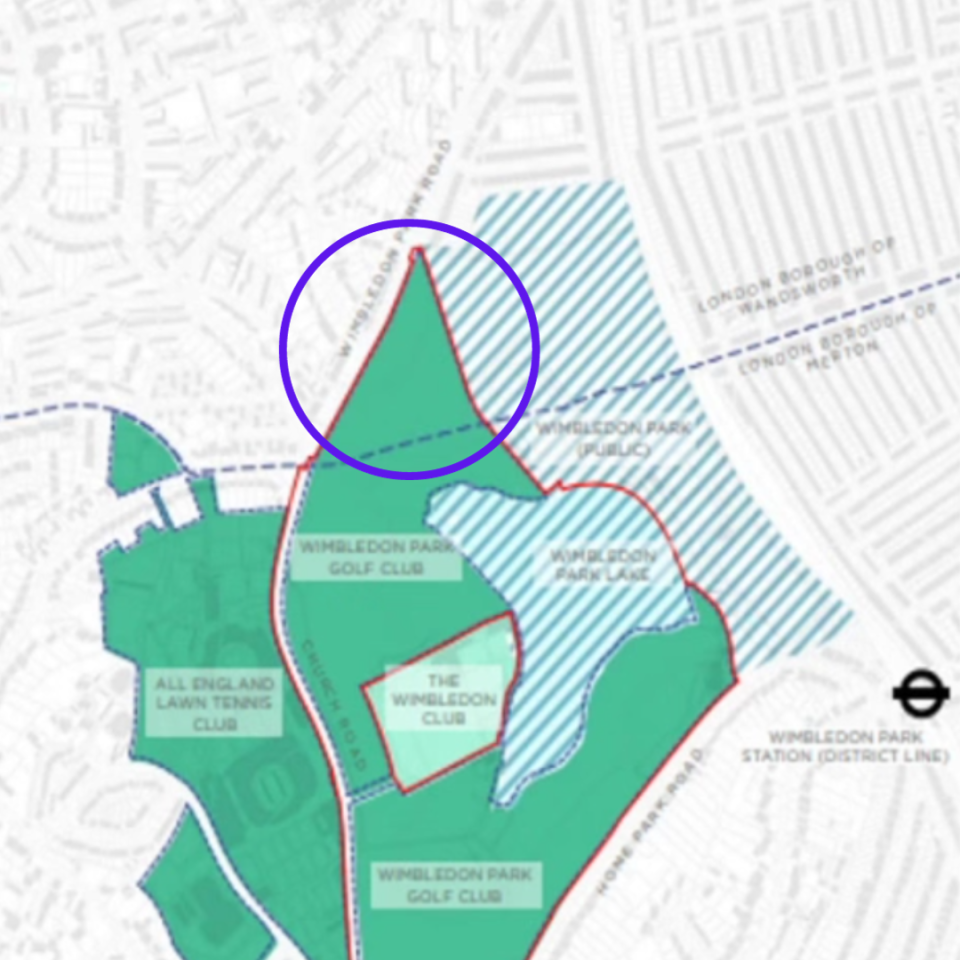 Only a small triangle of the proposed development lies within Wandsworth's boundary but the council slapped down plans.