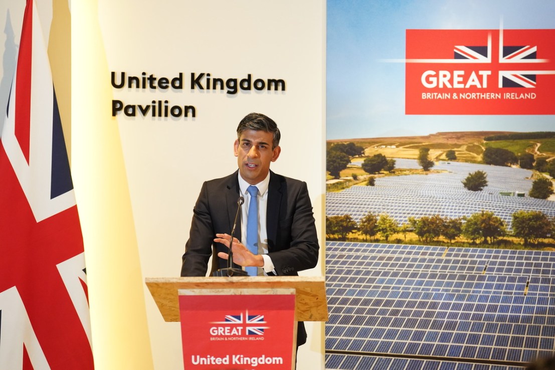 A “massive” deal has been struck between energy firms RWE and Masdar to invest up to £11bn in the UK’s Dogger Bank wind farm, Rishi Sunak has said. Photo:PA