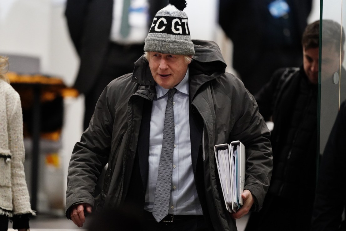 Former Prime Minister Boris Johnson was sworn into the official UK Covid-19 inquiry to give evidence on his handling of the pandemic this morning. Photo: PA