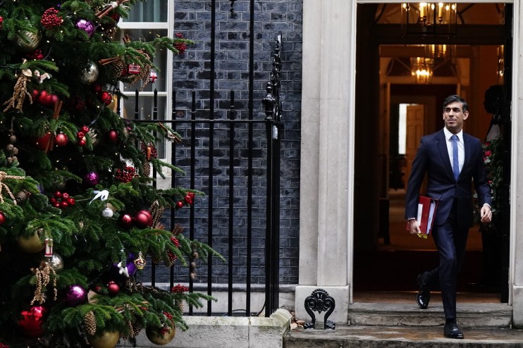 Prime Minister Rishi Sunak in No10. Photo: PA