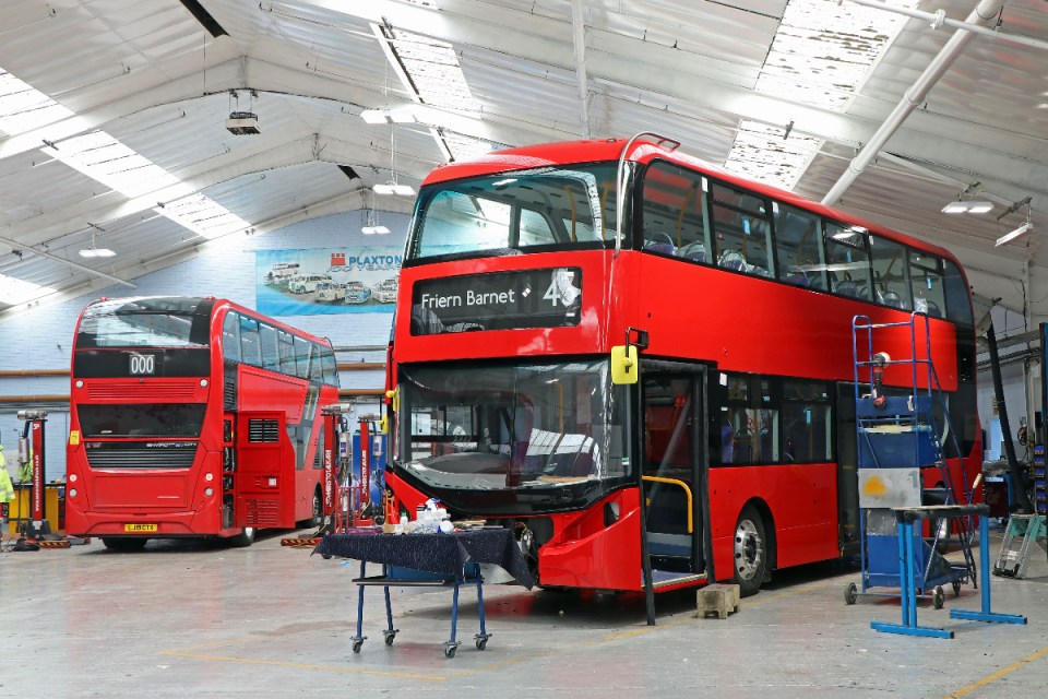 Alexander Dennis image: New state of the art buses in TfL's Scarborough factory 