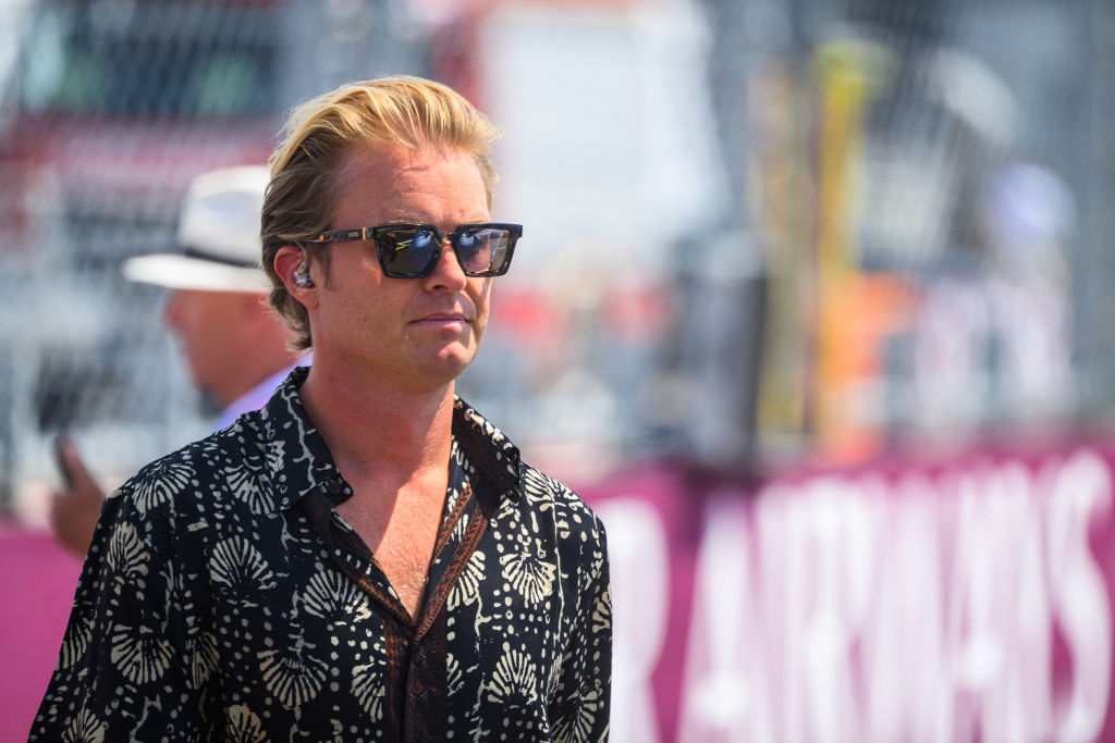 BUDAPEST, HUNGARY - 2023/07/23: Nico Rosberg, 2016 F1 World Champion looks on during the drivers parade ahead of the Hungarian F1 Grand Prix race at the Hungaroring, near Budapest. (Photo by Jure Makovec/SOPA Images/LightRocket via Getty Images)