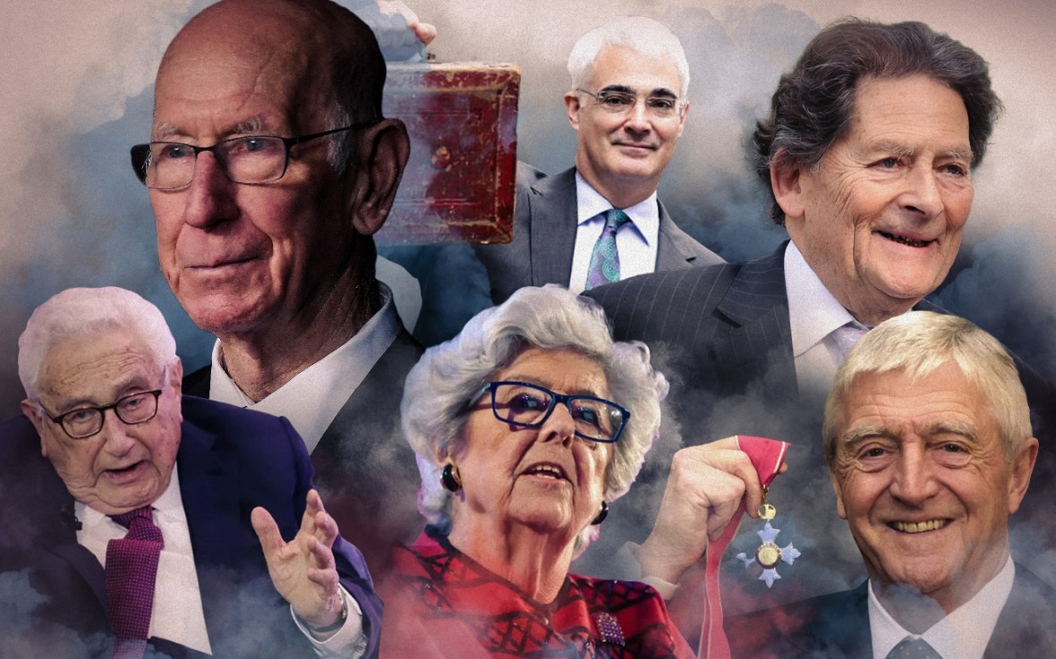 Those we lost in 2023 include: Henry Kissinger, Sir Bobby Charlton, Betty Boothroyd, Alistair Darling, Nigel Lawson and Sir Michael Parkinson 