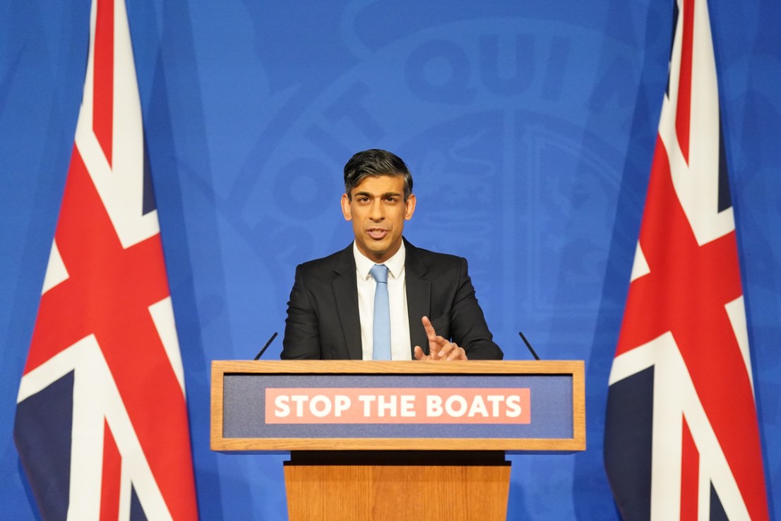 The House of Lords “must pass this bill”, Rishi Sunak has said after MPs backed his plans to pass new legislation to deport asylum seekers to Rwanda. Photo: PA