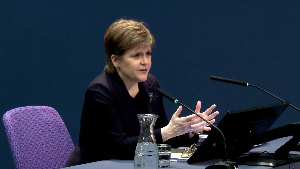 Nicola Sturgeon has been accused of “crocodile tears” during her appearance at the official Covid-19 inquiry. Photo: PA