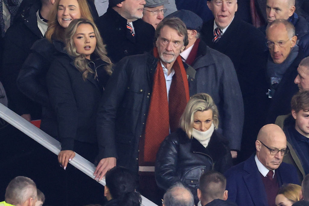 MANCHESTER, ENGLAND - JANUARY 14: Manchester United shareholder Sir Jim Ratcliffe departs after the Premier League match between Manchester United and Tottenham Hotspur at Old Trafford on January 14, 2024 in Manchester, England. (Photo by Simon Stacpoole/Offside/Offside via Getty Images)