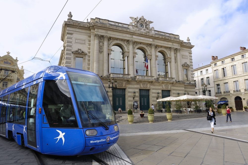 Montpellier's tramway is rather sleek