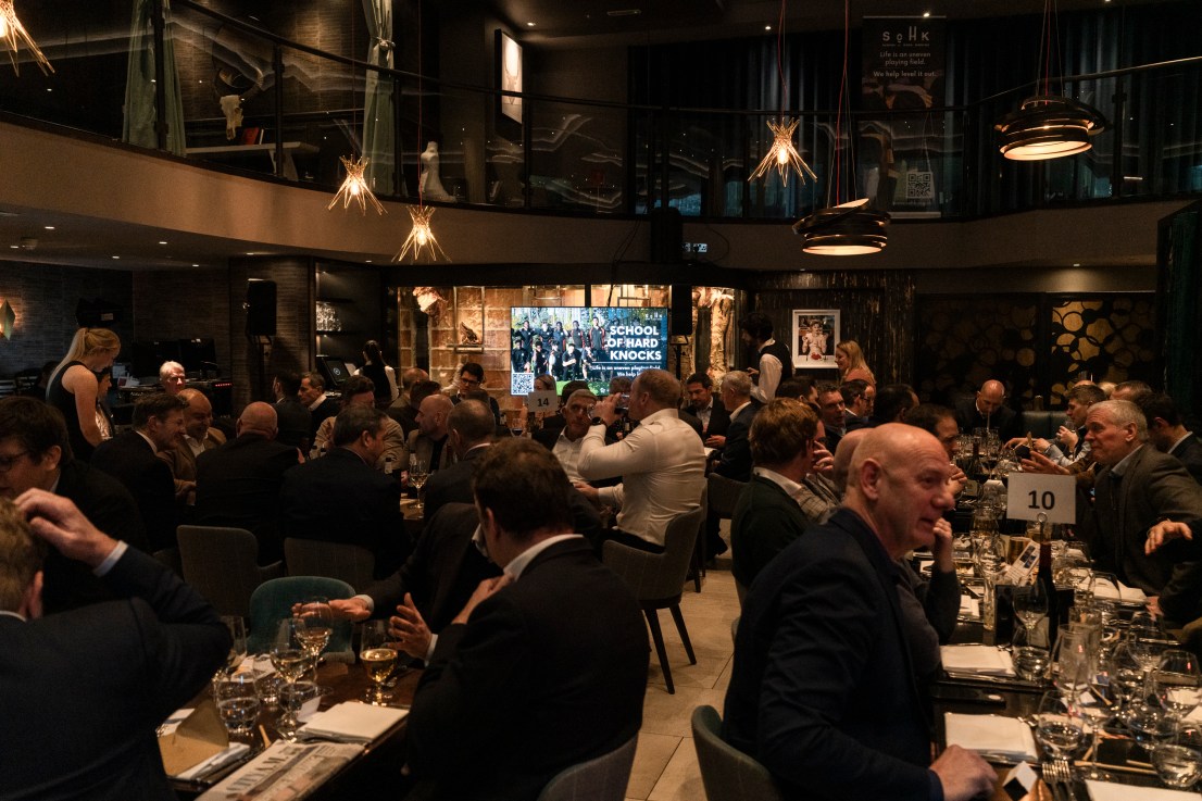 A major success was hailed last Thursday as the great and good of the City of London and beyond descended on Threadneedle Street’s M Restaurant for the annual School of Hard Knocks Long Lunch (credit: Anna Salzmann)