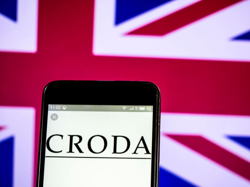 UKRAINE - 2019/03/07:  In this photo illustration, the Croda International plc company logo seen displayed on a smartphone. (Photo Illustration by Igor Golovniov/SOPA Images/LightRocket via Getty Images)