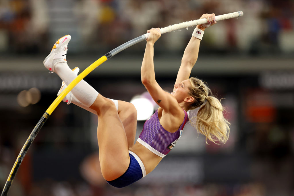 Molly Caudery is in action at the World Indoors this week