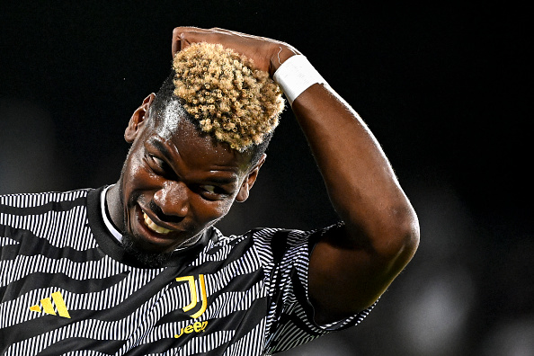 Paul Pogba of Juventus FC warms up during the Serie A