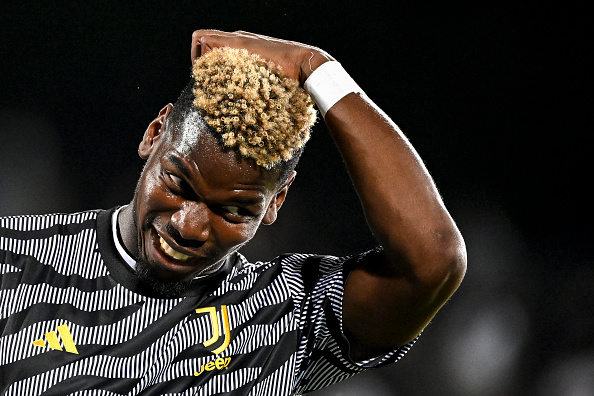 CARLO CASTELLANI STADIUM, EMPOLI, ITALY - 2023/09/03: Paul Pogba of Juventus FC warms up during the Serie A football match between Empoli FC and Juventus FC. Juventus won 2-0 over Empoli. (Photo by Andrea Staccioli/Insidefoto/LightRocket via Getty Images)